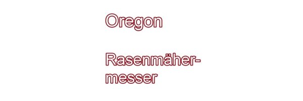 Oregon Rasenmähermesser