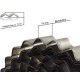 Wellenband 25m Bauwellenband blank Höhe 15mm Wellenbandeisen Waveband Corrugated Steel Band