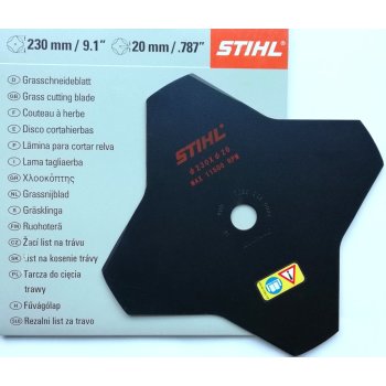 STIHL Grasschneideblatt 4-Zahn 230mm Bohrung 20mm...