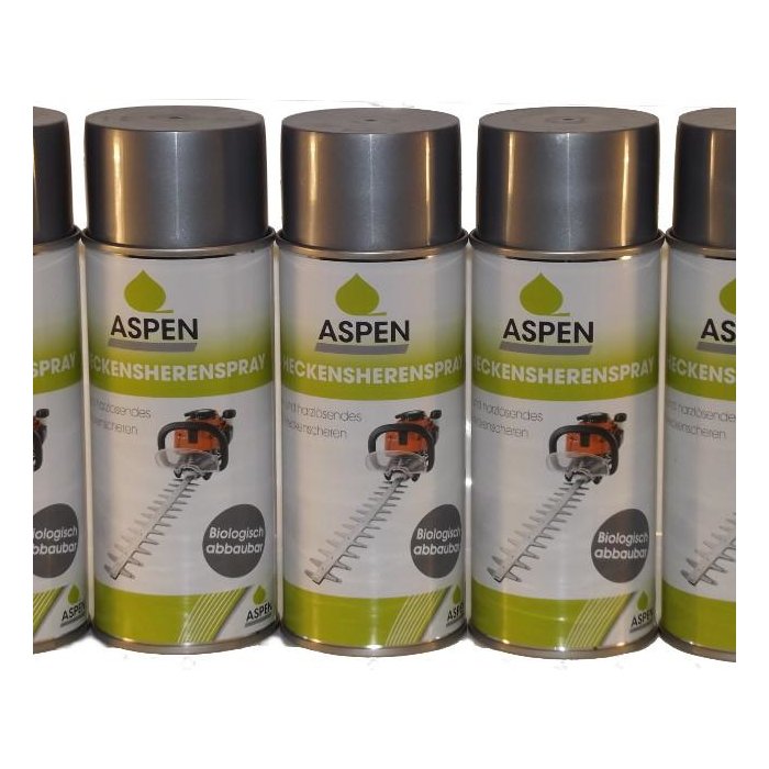 ASPEN Heckenscherenspray Spray 400 ml für Heckenschere Schmiermittel Harzlöser