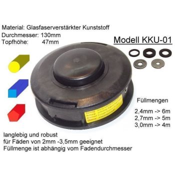 Fadenkopf passend für Stihl FS 400-K Universal - Automatik Mähkopf für Motorsense Freischneider Trimmer Rasentrimmer
