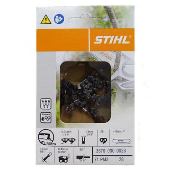 STIHL Set GTA26 Sägekette 1,1mm 1/4" 28TG + Multioil Bio Öl 50ml GTA 26