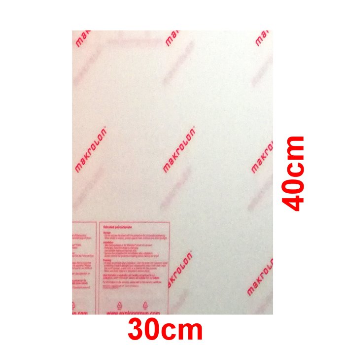 Makrolon® 1,5mm 400 x 300 mm Zuschnitt glasklar Polycarbonat Platte Scheibe Visier