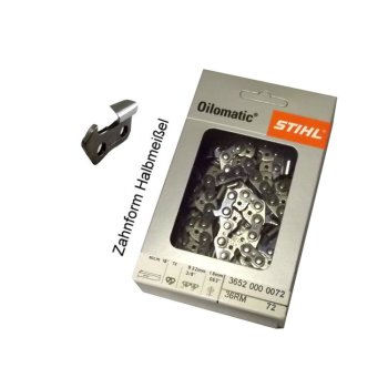 STIHL Rapid Micro 36RM Kette 3/8 1,6 72 TG HM original...